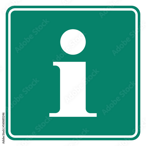 Information und Schild