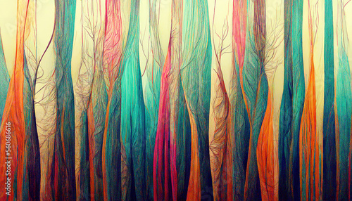Decorative twirling pastel lines as wallpaper background header