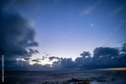 night sky and clouds