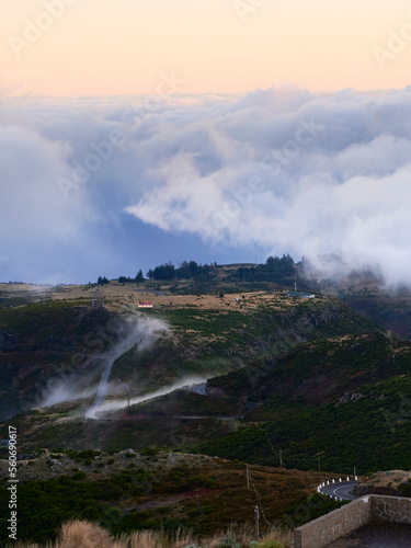 Mountain View over the clouds  Areeiro Madeira