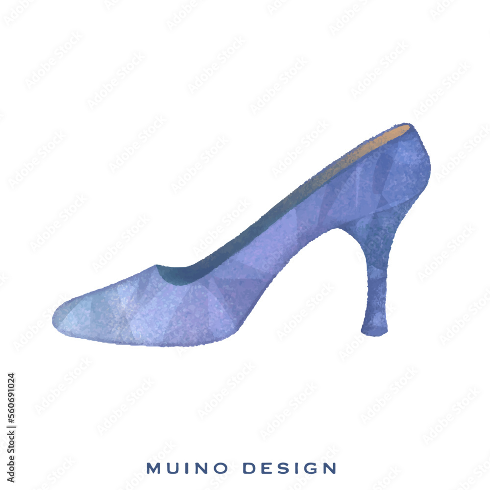 Obraz premium 青いガラスの靴