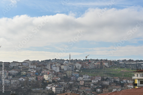 Istanbul Istinye district panorama Turkey photo