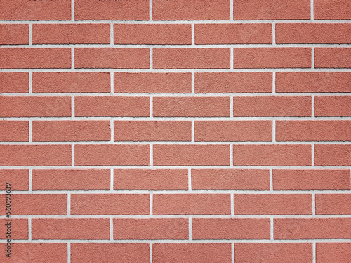 Brown clear brick wall texture background.