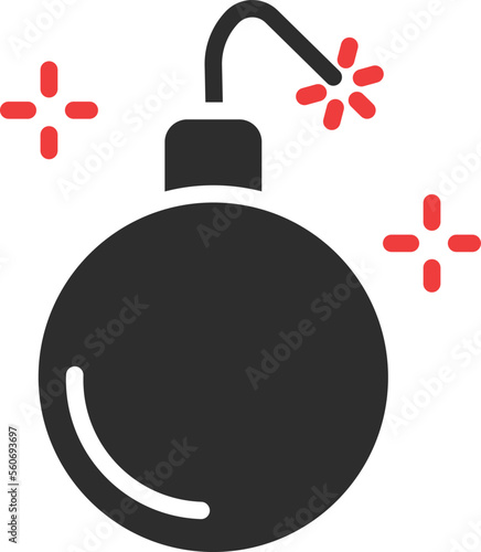 Fotografie Party Bomb Vector Icon