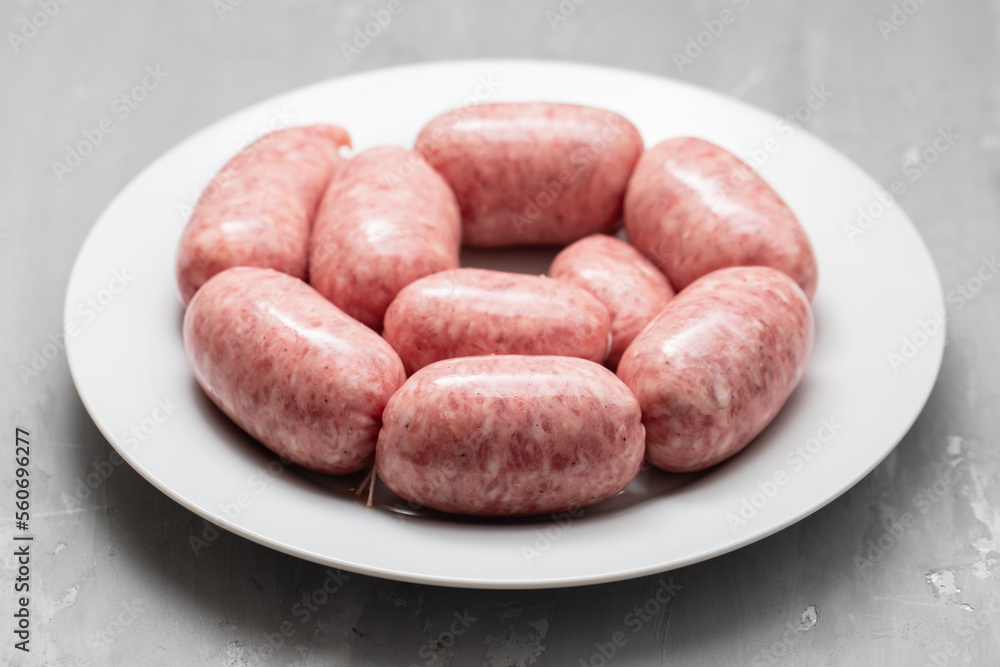 rolled botifarra, a pork meat sausage typical of Catalonia, Spain rolled botifarra, a pork meat sausage typical of Catalonia, Spain