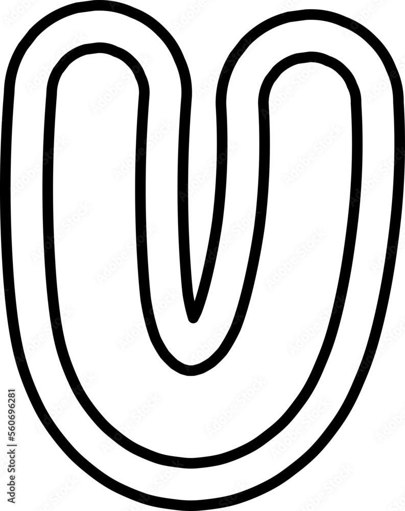 cute puffy black and white letter hand draw alphabet cute puffy black and white letter hand draw alphabet