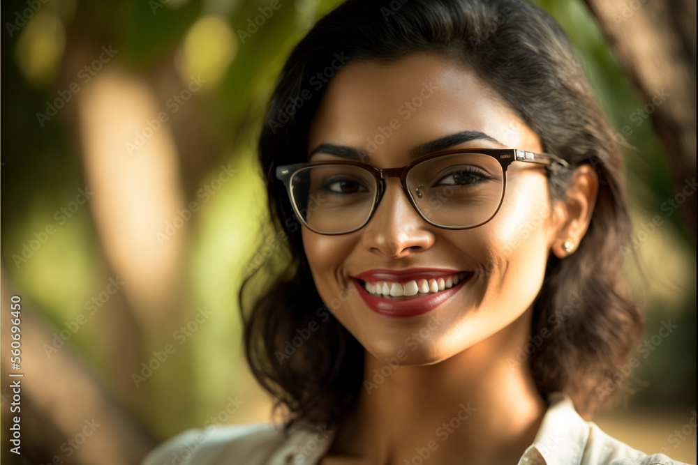 Beautiful headshot from a businesswoman outside in a park Beautiful headshot from a businesswoman outside in a park