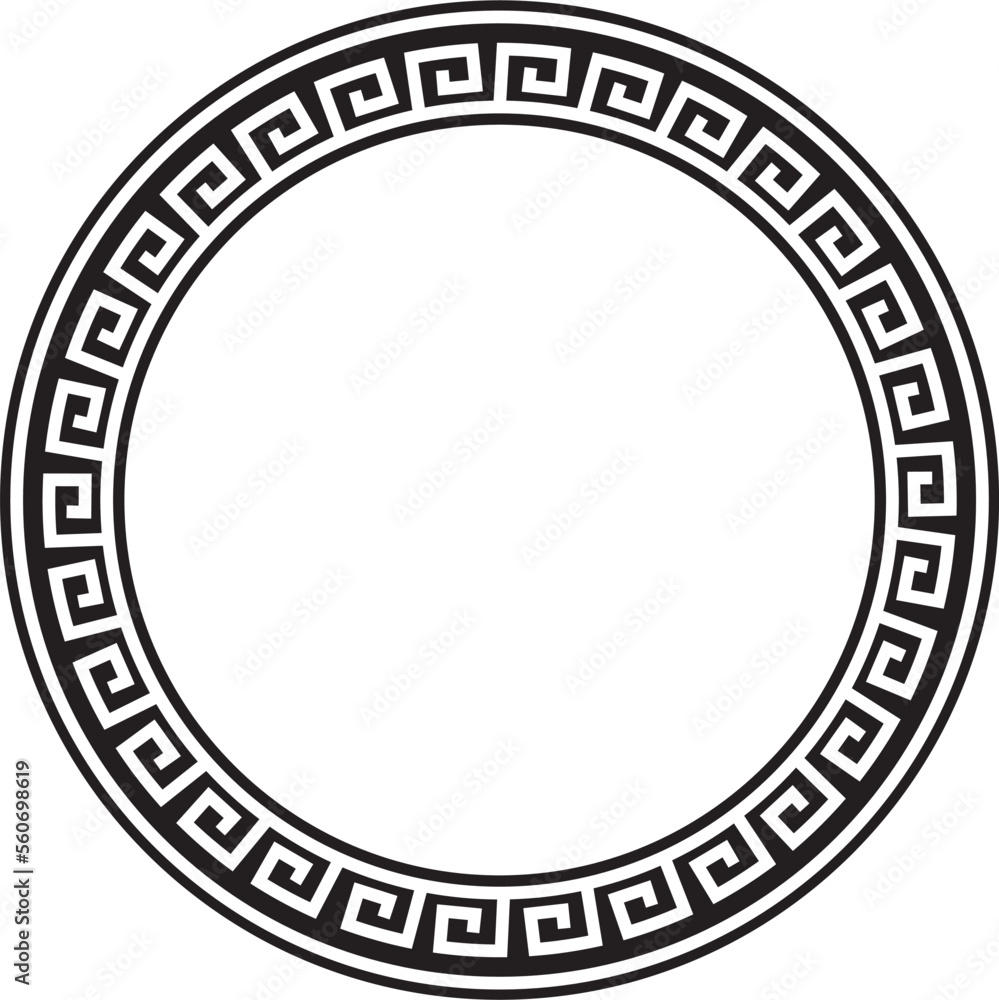 greek patterns circle