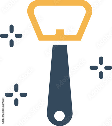 Bottle opener Vector Icon
