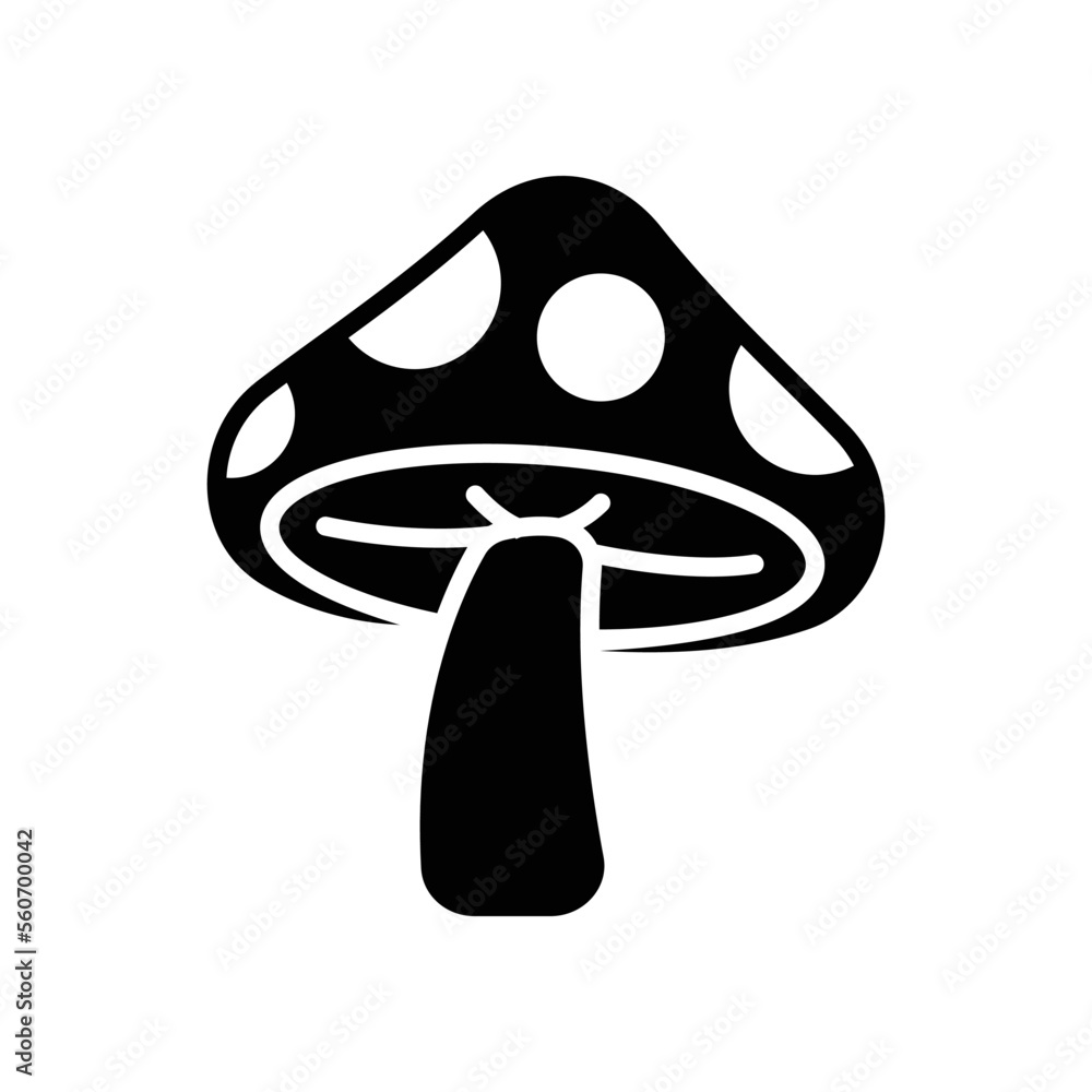 mushroom icon vector design template simple and modern Stock Vector