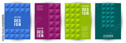 Business catalog cover layout bundle vector design. Suprematism style retro journal template bundle