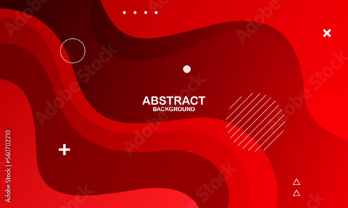 Red liquid abstract background. Fluid shapes composition. Eps10 vector