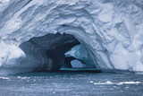 double cave in big iceberg wall