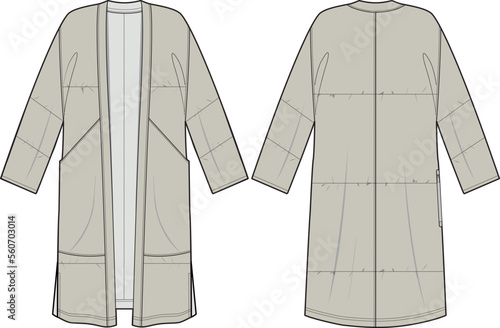 LOUNGE WEAR ROBE COAT FOR UNISEX WEAR WEAR VECTOR