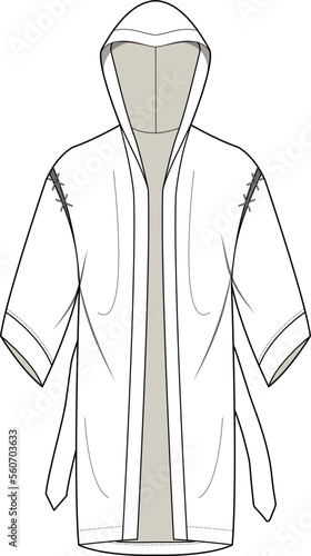 LOUNGE WEAR ROBE COAT FOR UNISEX WEAR VECTOR photo