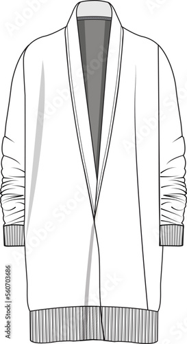 LOUNGE WEAR DRESSING GOWN AND ROBE COAT FOR UNISEX WEAR VECTOR