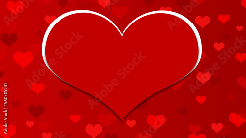 valentine background with hearts red