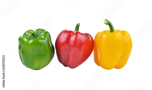 Bell pepper  isolated on  transparent png