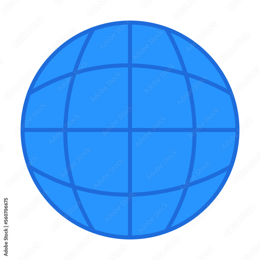 Network technology icon with blue outline style. Concept, digital, data, abstract, network, internet, tech. Vector Illustration Network technology icon with blue outline style. Concept, digital, data, abstract, network, internet, tech. Vector Illustration