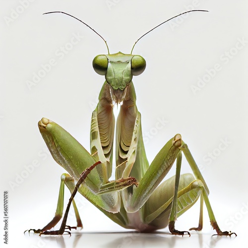 Bild auf Leinwand A close up of a praying mantis