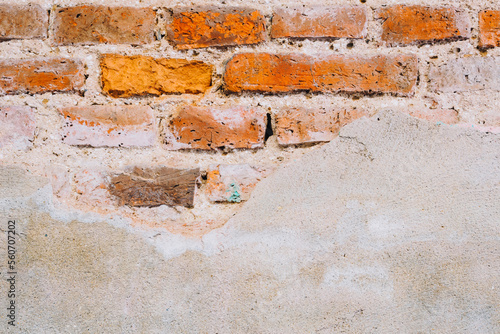Wallpaper Mural The textures of the orange old brick blocks with copy space, vintage concept Torontodigital.ca