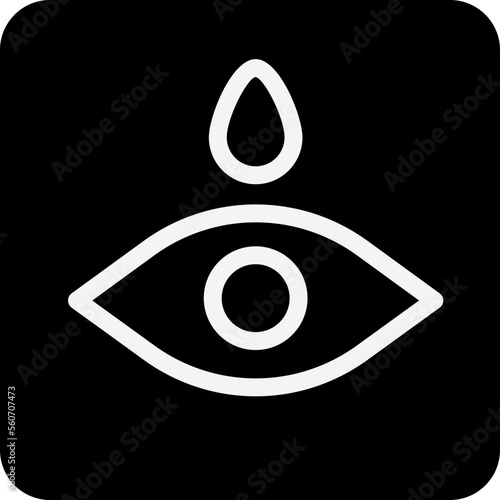 Solid eye drops icon