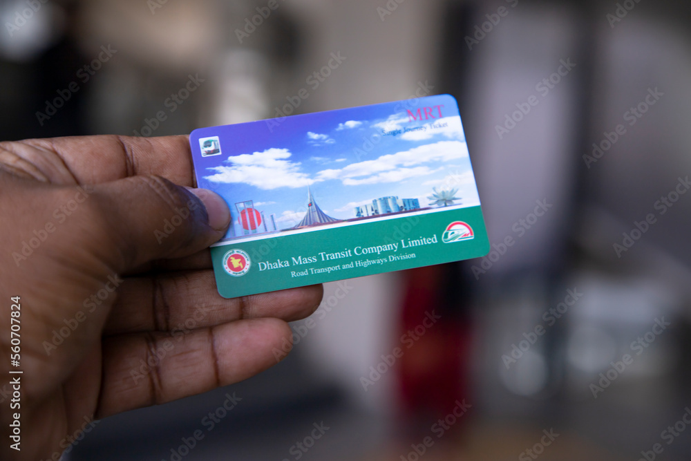 10 January 2023, Dhaka-Bangladesh: The Dhaka Metro Mass Rapid Transit