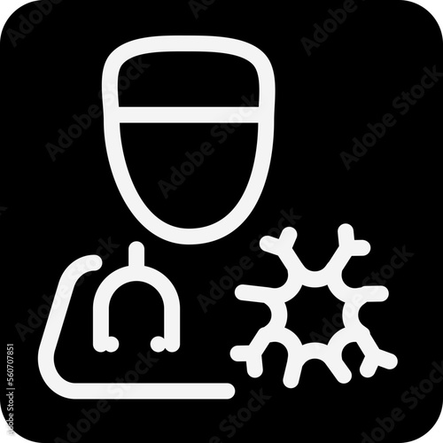 Solid neurologist icon