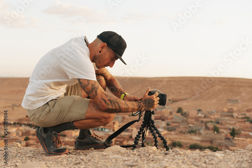 Spanish tourist in morocco photo