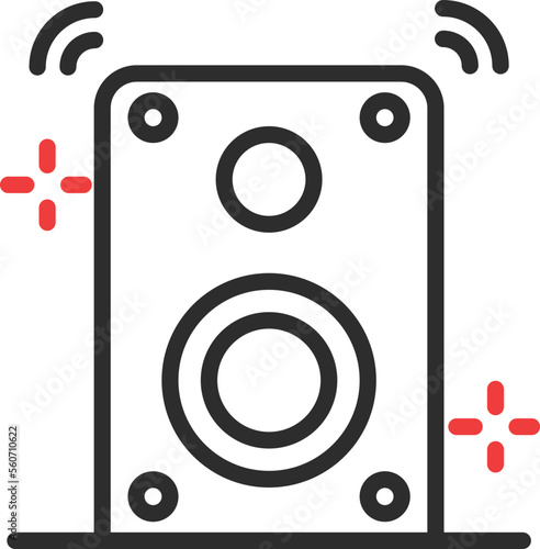 Party Woofer Vector Icon
