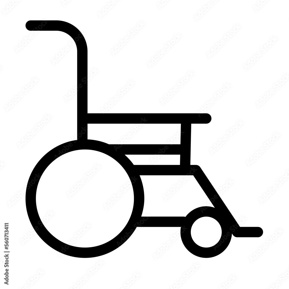 Wheelchair vector icon Wheelchair vector icon