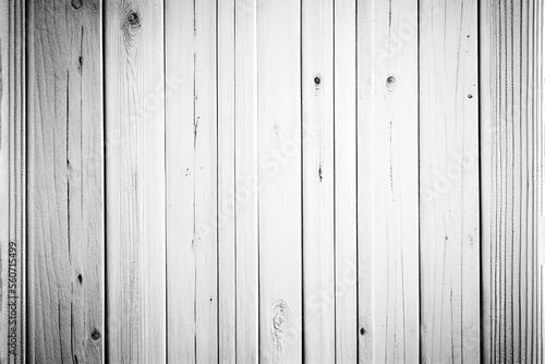 White wood wall background, generative AI