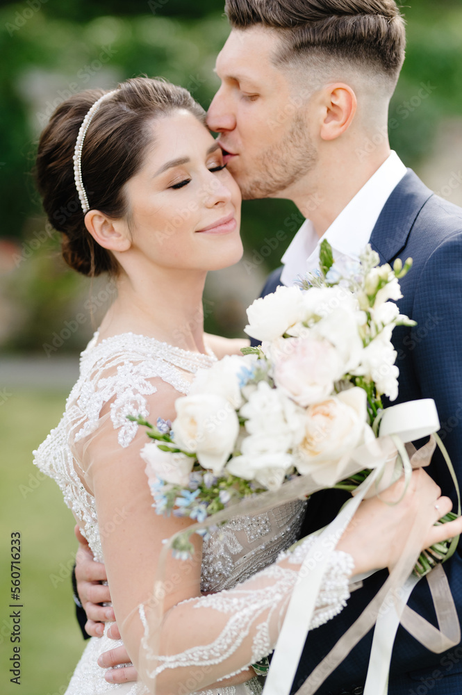 Portrait newlywed in love Portrait newlywed in love