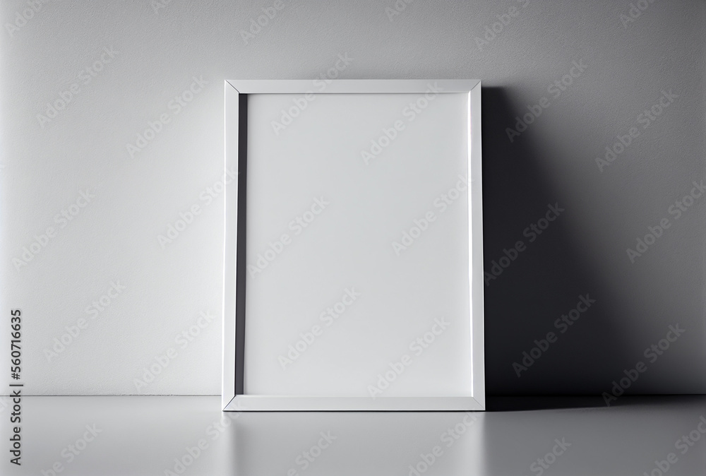 Empty picture frame with copy space for quotes, products, photos Generative AI Empty picture frame with copy space for quotes, products, photos Generative AI