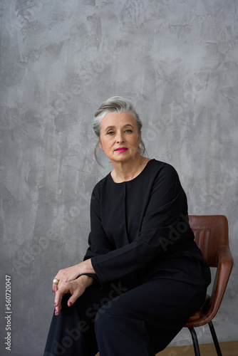 classic strict portrait of an adult woman