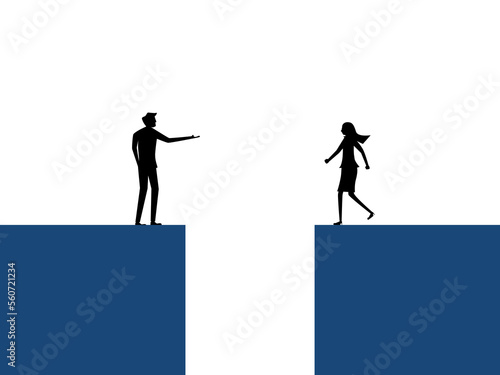Businessman negotiating business. Symbol of relationship and agreement vector