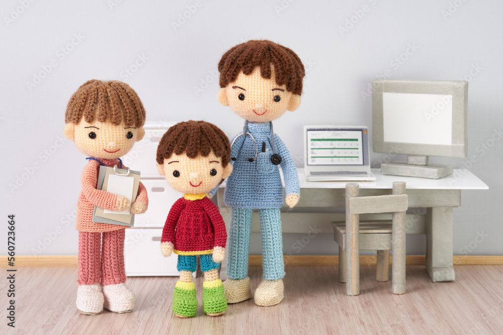 あみぐるみ人形　医療