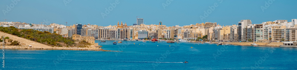 Sliema, in Malta, and Manoel Island, banner