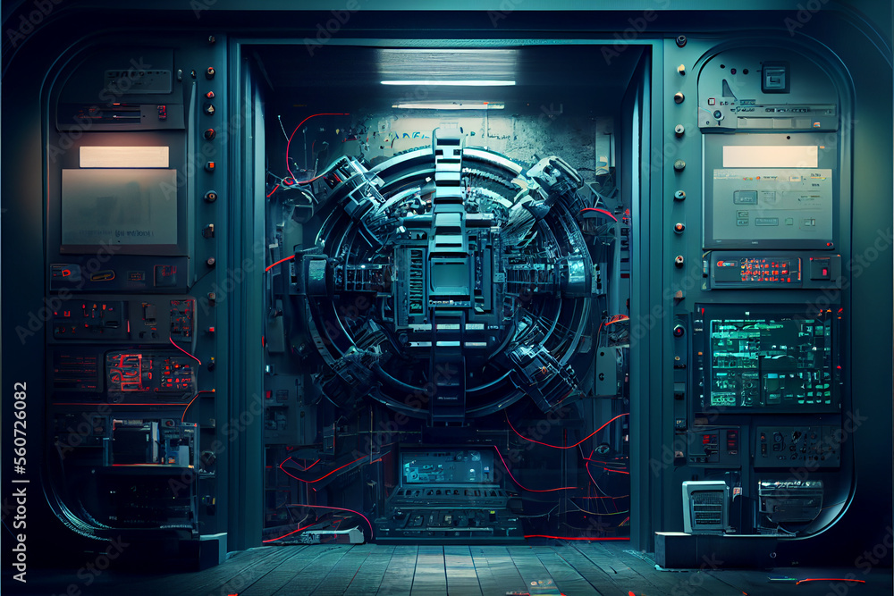 Obraz premium Technology background concept art Generative AI illustration