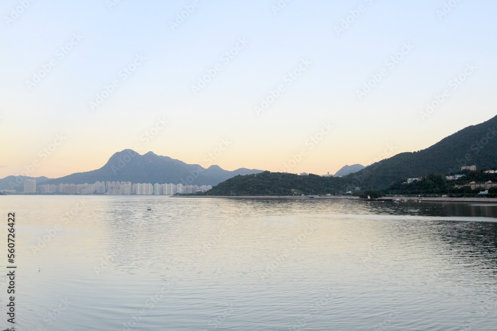 a tolo harbour Landscape in Hong Kong, Tai Po a tolo harbour Landscape in Hong Kong, Tai Po