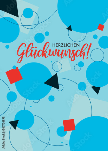 congratulations - herzlichen glückwunsch