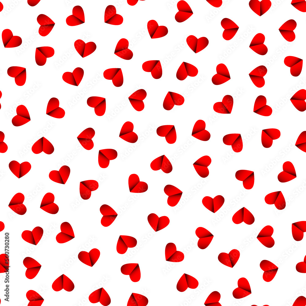 Valentine Day background. Vector seamless image.