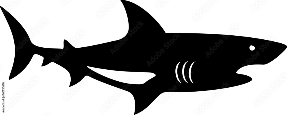 Fototapeta premium Shark symbol design