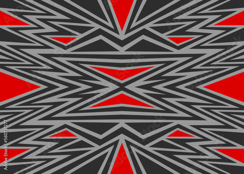 Abstract background with colorful triangle and zigzag lines pattern. Mosaic tile pattern