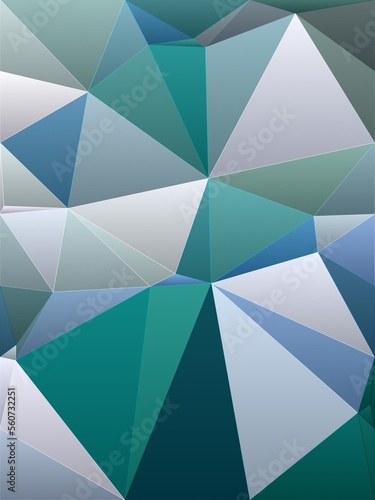 Low Poly Colorful Geometrical Artwork