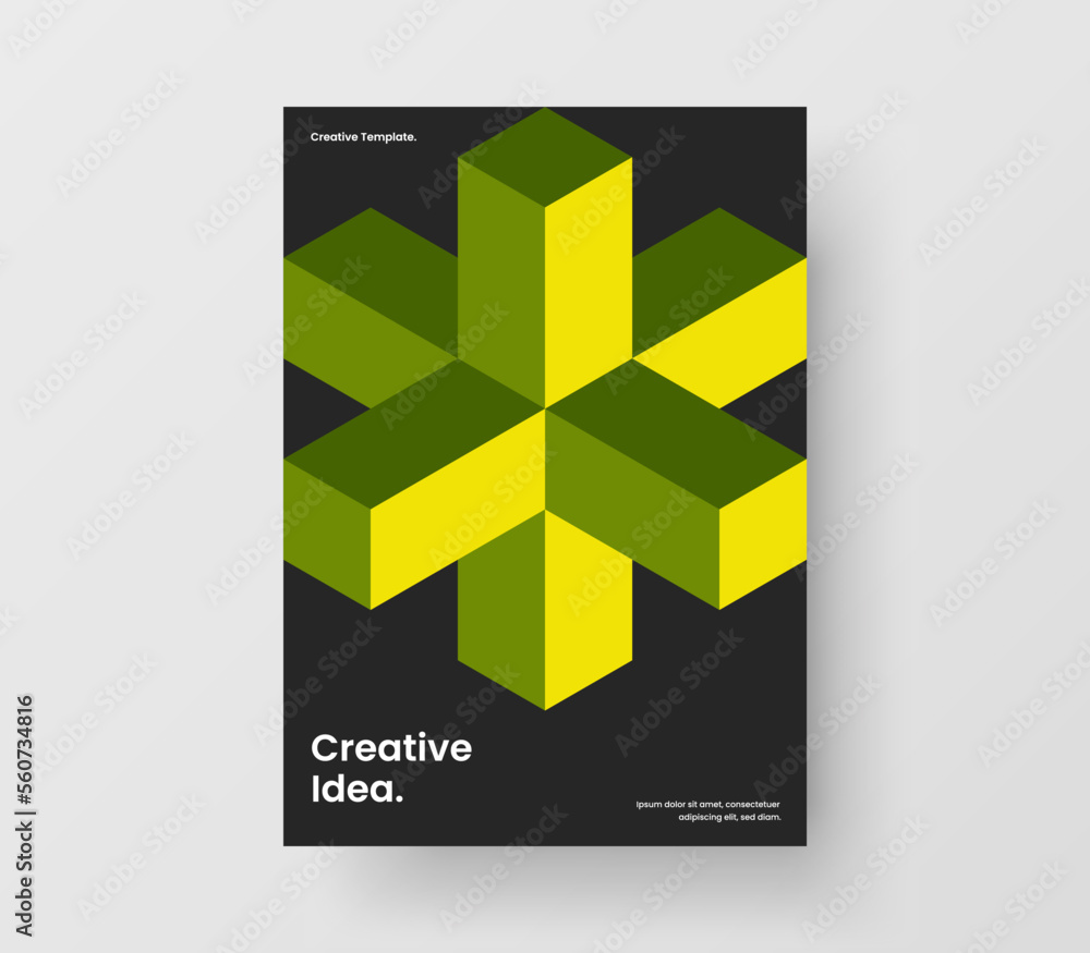 Isolated presentation A4 design vector illustration. Creative mosaic shapes front page concept. Isolated presentation A4 design vector illustration. Creative mosaic shapes front page concept.
