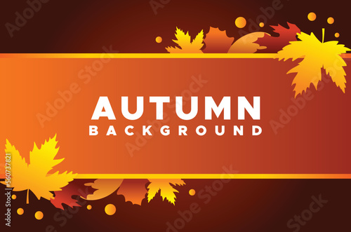 Flat Autumn Leaves Background Design
