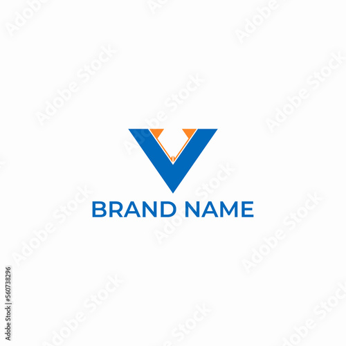 Free Download ILLUSTRATION LETTER V GEOMETRIC LOGO ICON TEMPLATE DESIGN SIMPLE VECTOR GOOD FOR APPS, BRAND  - GFXLoad