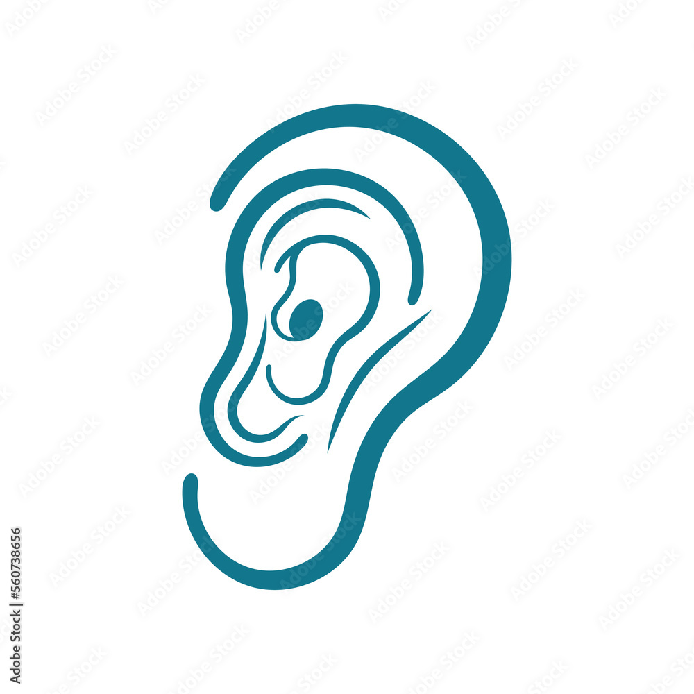 Hearing logo template Hearing logo template