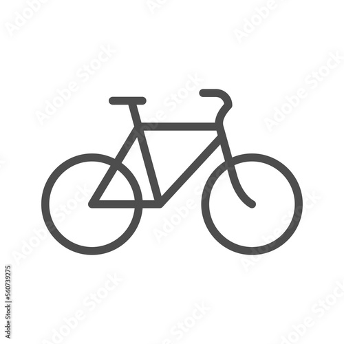 Retro bicycle line outline icon